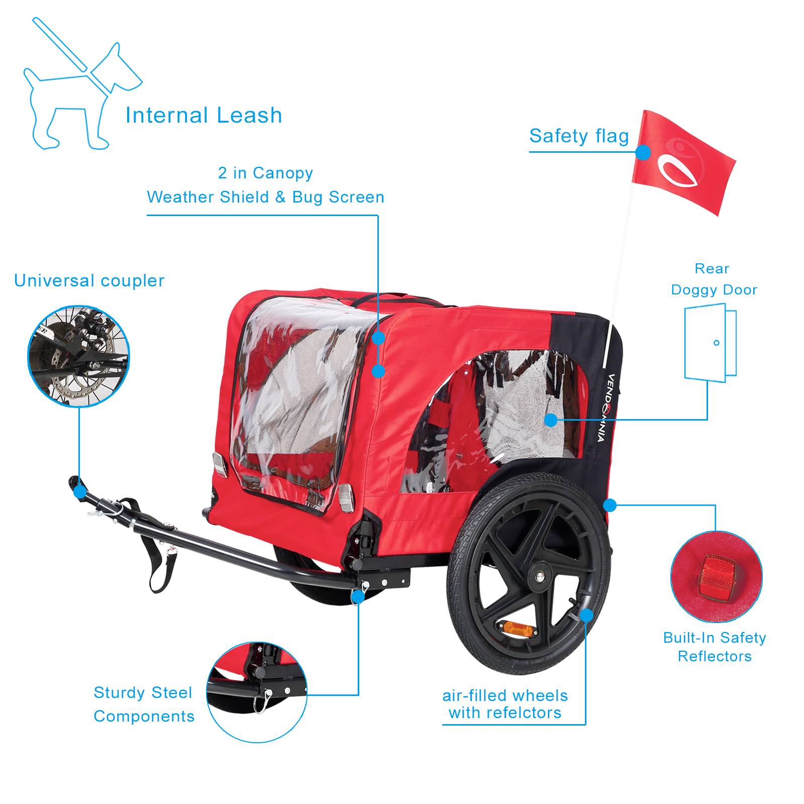 Bicycle Trailer For Pets Outdoor