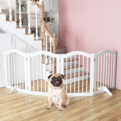 Pet Gate, 4 Panels Foldable Dog Gate