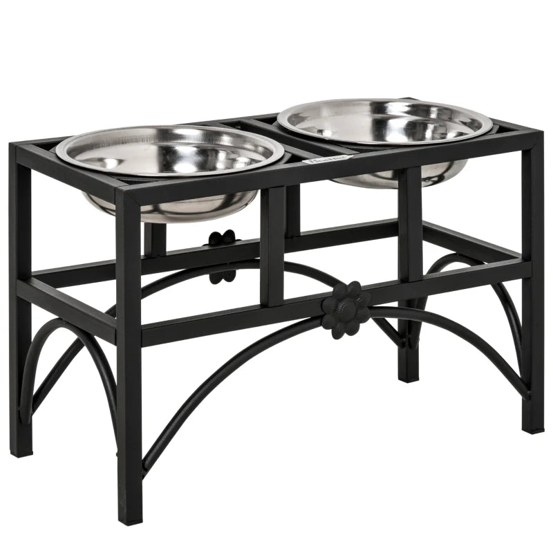 Double Stainless Steel Dog Food Bowl
