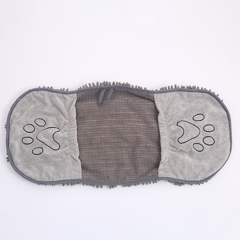 Pet Scrubbing Towel And Gloved Bath Towels