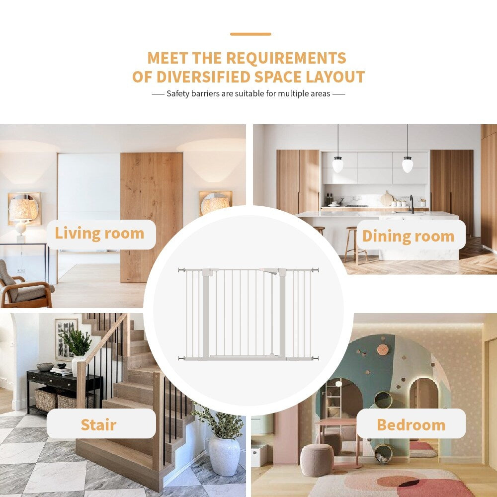 High White dog Safety Gate