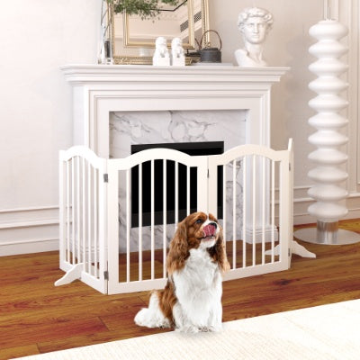 Pet Gate, 4 Panels Foldable Dog Gate
