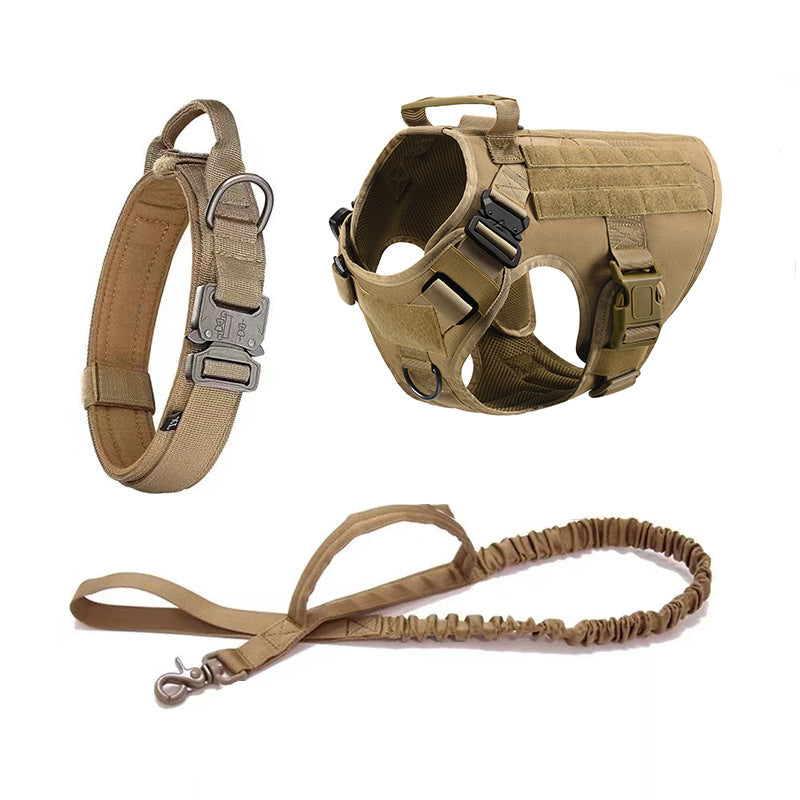 Outdoor Tactics Pet Dog Strap Collar Three-piece Set