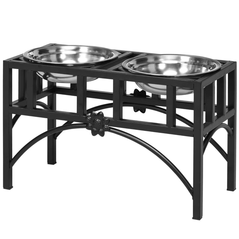 Double Stainless Steel Dog Food Bowl
