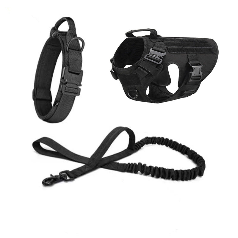 Outdoor Tactics Pet Dog Strap Collar Three-piece Set