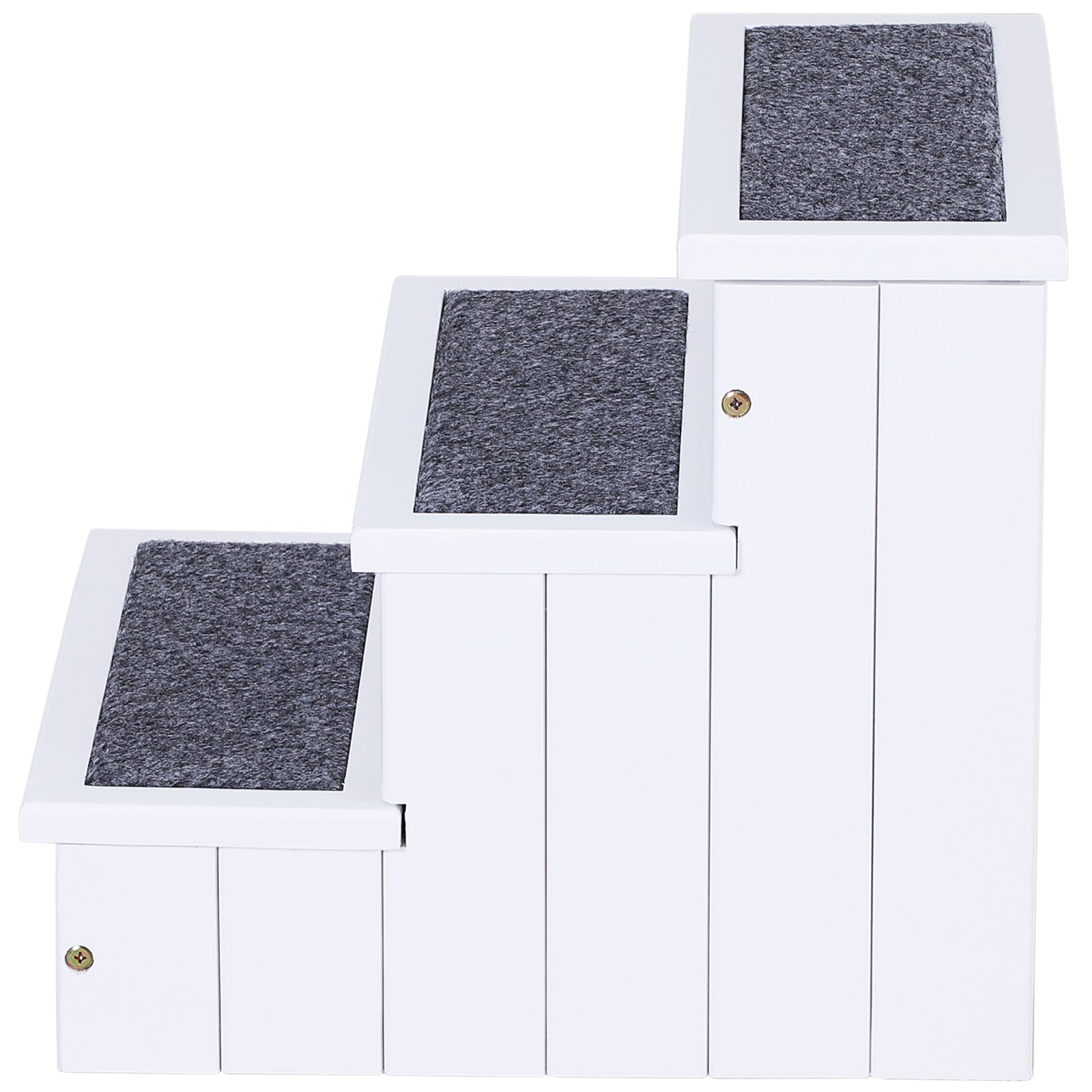 3 Step Carpeted Non Slip Pet Stairs Ramp