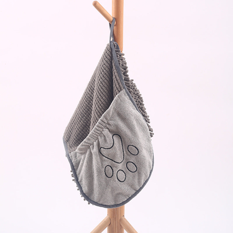 Pet Scrubbing Towel And Gloved Bath Towels