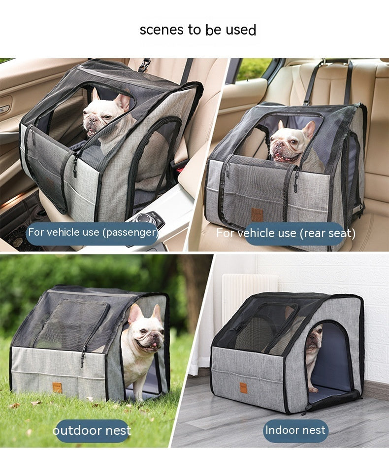 Pet Car Supplies Dog  Cage Nest Go Out Portable