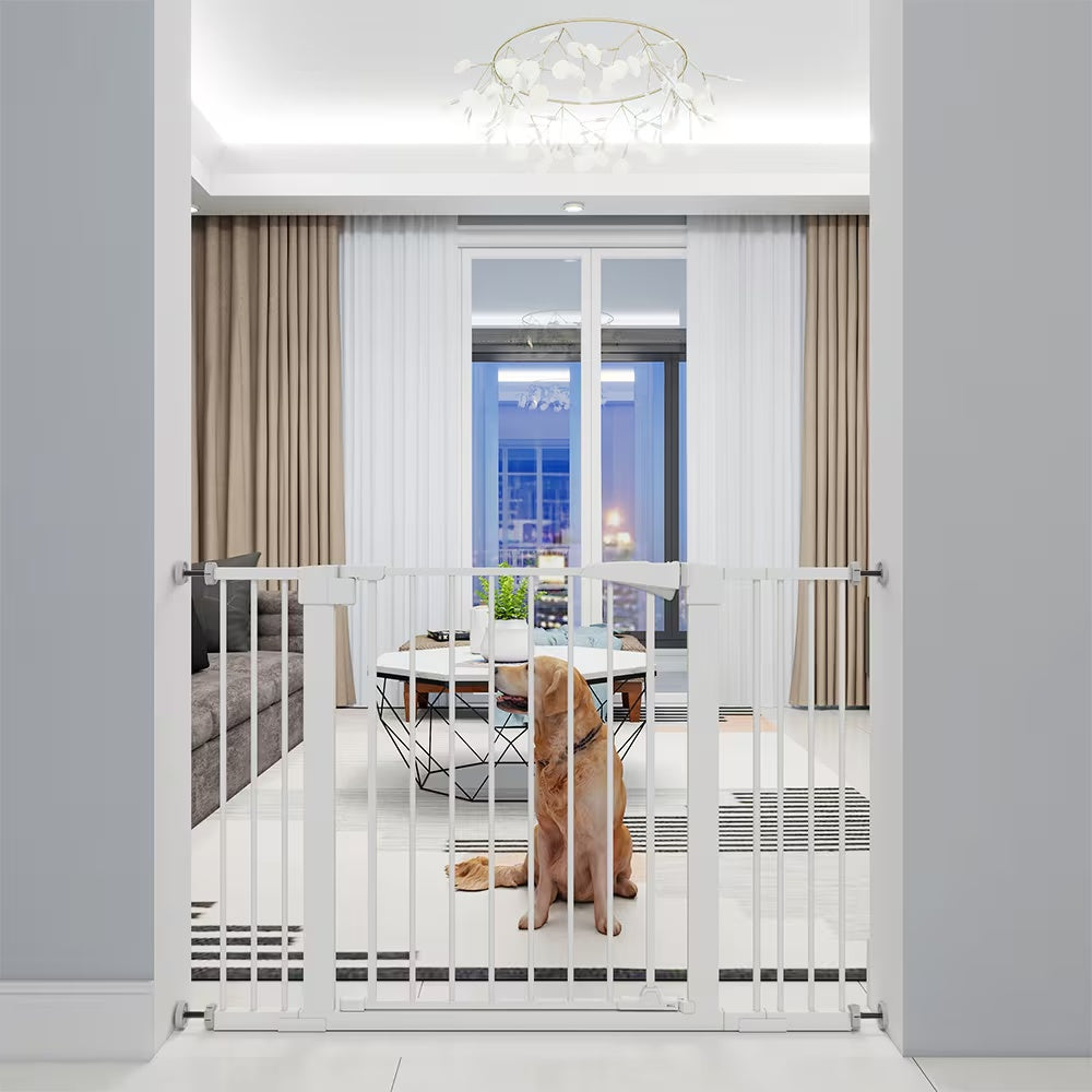High White dog Safety Gate